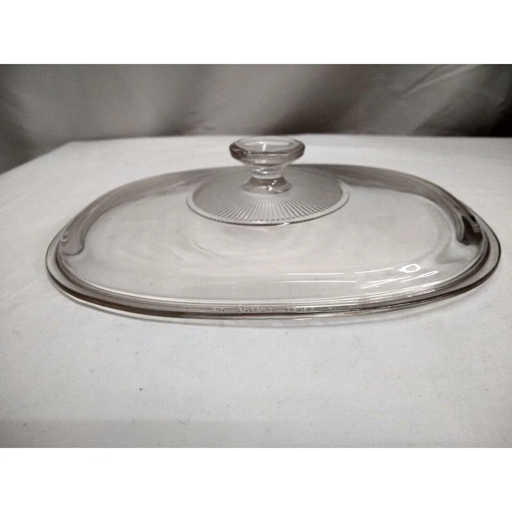 Vintage Pyrex Clear Oval Glass Replacement Lid DC1 1/2C-A #20 Made in the USA